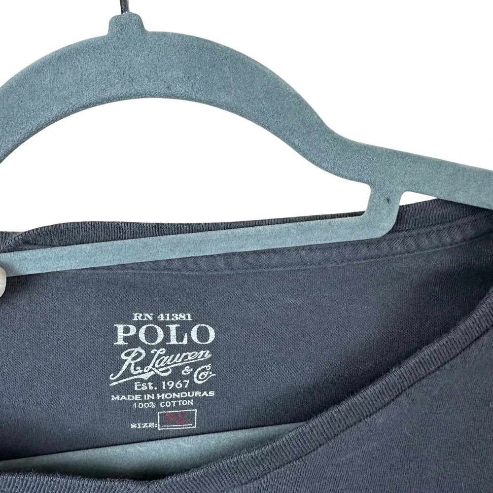 Polo Ralph Lauren Men Long Sleeve Shirt XL Gorpcore Workwear Thermal Grunge Pony